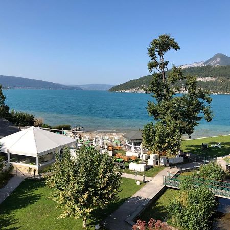 Logement Atypique Avec Vue Unique Panoramique Sur Le Lac D'Annecy, Dans Une Residence Avec Plage Et Ponton Privee Sur La Commune De Дюэн Экстерьер фото